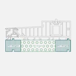 Unterbaudämmprofil Hebe-Schiebetüren HW7173